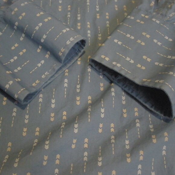 Ely Cattleman Mens Pearl Snap Shirt Sz XL 100% Cotton Blue W/ Arrows Long Sleeve - Picture 5 of 10